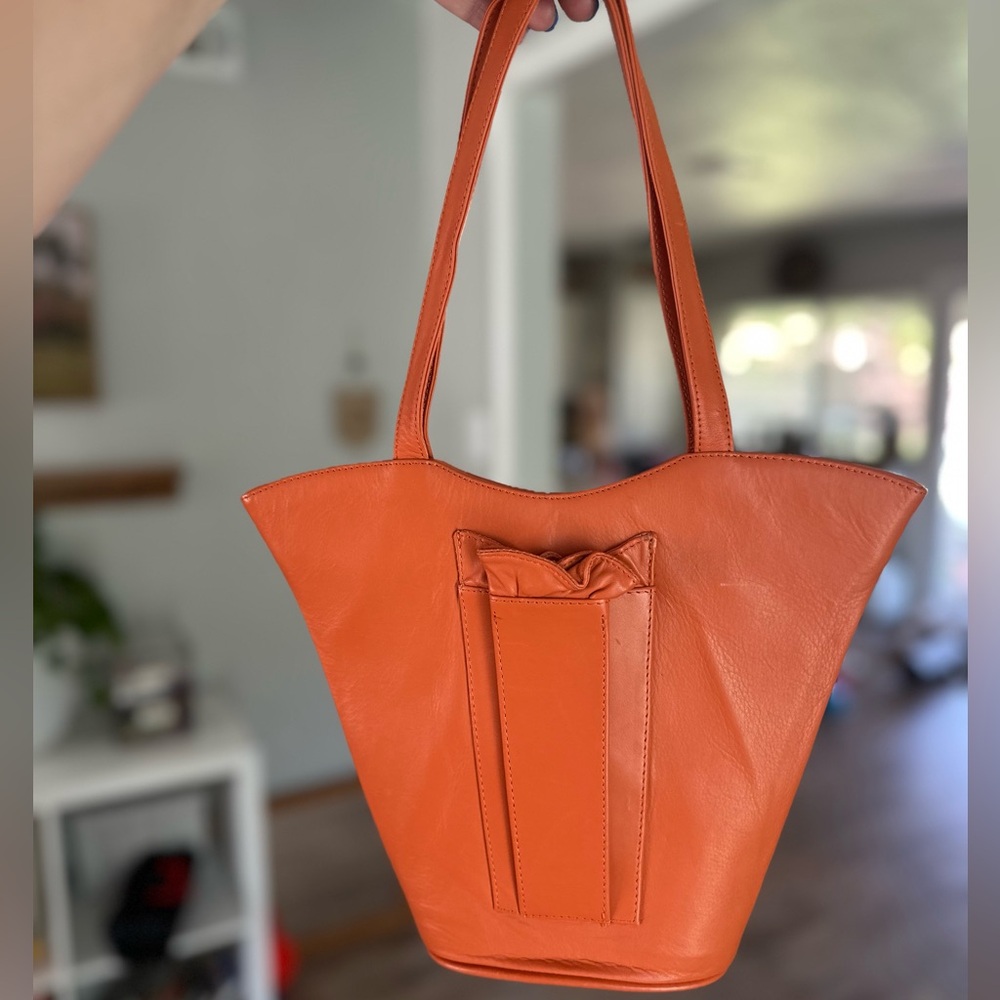 Deborah Lewis Y2K Bucket Bag with satin interior